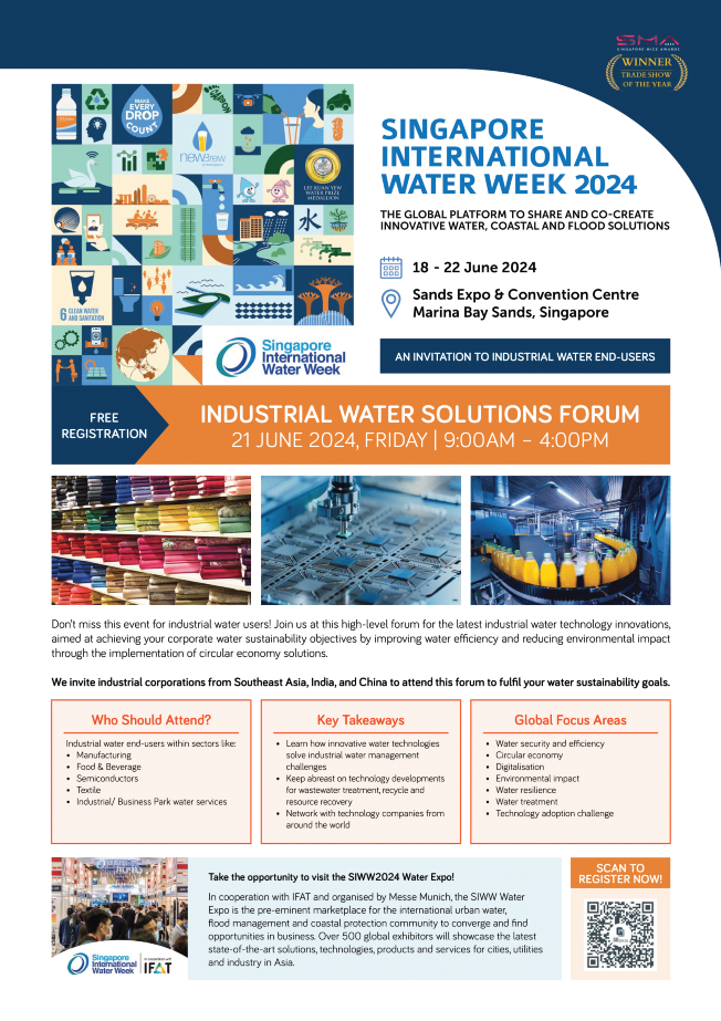SIWW2024 –  Industrial Water Solutions Forum